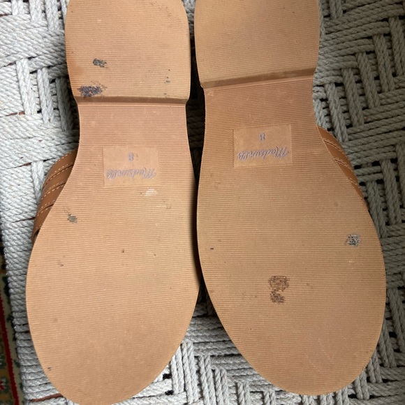 Madewell Tan Leather sandals with Crossover Straps - Picture 5 of 5